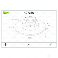 Тормозной диск VALEO 47VURNF 220473 D 1050 197336 - Изображение 2