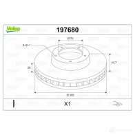 Тормозной диск VALEO 220635 197680 3276421976805 QXL YYV - Изображение 2