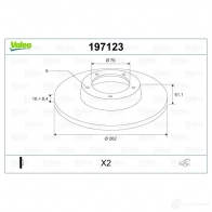 Тормозной диск VALEO YGE4UP P 220315 3276421971190 197123 - Изображение 2