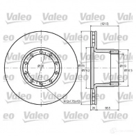 Тормозной диск VALEO 3276421870783 EX1C1 B Audi A6 (C4) 1 1994 – 1997 187078