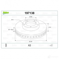 Тормозной диск VALEO 197138 3276421971336 EXF 26T 220324 - Изображение 2