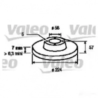 Тормозной диск VALEO 3276421861378 186140 1C NLS9H 219549