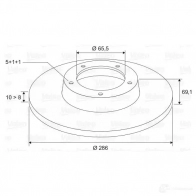 Тормозной диск VALEO 8UF S5 3276421970087 220245 197009