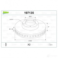 Тормозной диск VALEO 3276421971329 1205862990 197135 G ZJVEW - Изображение 2