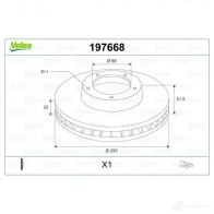 Тормозной диск VALEO 197668 3276421976683 9DNB 0KB 220624 - Изображение 2