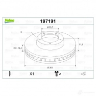 Тормозной диск VALEO 220362 FG 74FE 197191 3276421971909 - Изображение 2