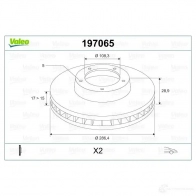 Тормозной диск VALEO 3276421970384 197065 220282 XPN7 0 - Изображение 2