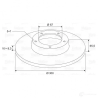 Тормозной диск VALEO 3276421970278 4HR J1V 197035 Mercedes E-Class (W211) 3 Седан 2.7 E 270 CDI (2116) 163 л.с. 2002 – 2008