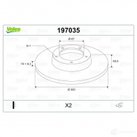 Тормозной диск VALEO 3276421970278 4HR J1V 197035 220262 - Изображение 2