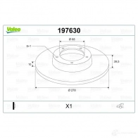 Тормозной диск VALEO 197630 LMIW C 3276421976300 220591 - Изображение 2