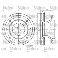 Тормозной диск VALEO Opel Astra (F) 1 1991 – 1998 DF927 187008 DF 927