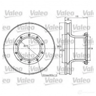 Тормозной диск VALEO 187013 B9 Y4F05 3276421870134 220123