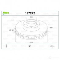 Тормозной диск VALEO 0BM AFC 220393 3276421972425 197242 - Изображение 2
