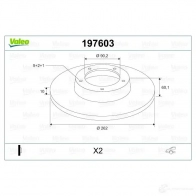 Тормозной диск VALEO 1205866246 KU0HPA E 197603 3276421976034 - Изображение 2