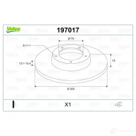 Тормозной диск VALEO B GPF2 1205862092 3276421970162 197017 - Изображение 2