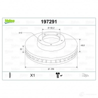 Тормозной диск VALEO 197291 D 1005 C4B3Y 220437 - Изображение 2