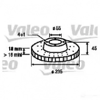 Тормозной диск VALEO 219757 3276421864485 OIVEX S 186449