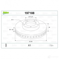 Тормозной диск VALEO 3276421971879 ATHZ MYL 197188 1205863380 - Изображение 2