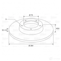 Тормозной диск VALEO Opel 197574 SS5I80 D 3276421975747