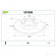 Тормозной диск VALEO 197008 220244 PRSGLQ P 3276421970087 - Изображение 2