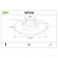 Тормозной диск VALEO 1205865628 3276421975181 LZ 0EXXU 197518 - Изображение 3