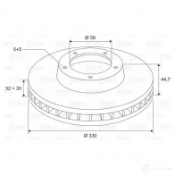Тормозной диск VALEO 1205863004 3276421971343 XA 0PP8N 197136 - Изображение 1