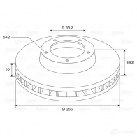 Тормозной диск VALEO 197770 MDRMLFW D 1499 1424231009 - Изображение 1