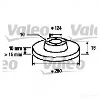 Тормозной диск VALEO Ford Transit 7 (V347/V348) 2006 – 2013 3276421871520 CN V8K 187152