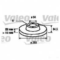 Тормозной диск VALEO DF930 220143 187040 DF 930