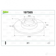 Тормозной диск VALEO 220556 197505 MC 7WAK 3276421975013 - Изображение 2