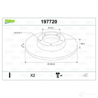 Тормозной диск VALEO D 1449 1424230968 PR9SNK 197720 - Изображение 2