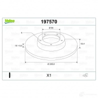 Тормозной диск VALEO GOMB4 C 197570 3276421975112 1205866040 - Изображение 2