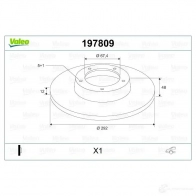 Тормозной диск VALEO BACFDF2 197809 D 1538 1424231030 - Изображение 2
