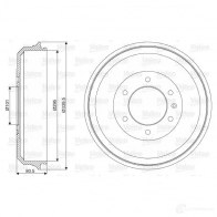 Тормозной барабан VALEO 237019 3276422370190 NII 13G 1205872534