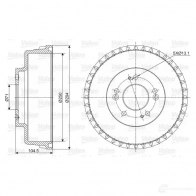 Тормозной барабан VALEO 1205872696 LNS SJYV 237039 3276422370398