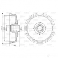 Тормозной барабан VALEO 7HQL D 237086 3276422370862 1205872964