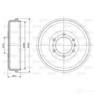 Тормозной барабан VALEO 237060 2L6 ZDYO 3276422370602 1205872824