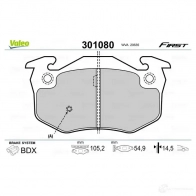 Тормозные колодки дисковые, комплект VALEO 3276423010804 0 CM2T 301080 223424 - Изображение 5