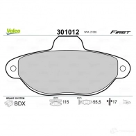 Тормозные колодки дисковые, комплект VALEO 3276423010125 223368 Z YG2C 301012 - Изображение 6