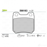 Тормозные колодки дисковые, комплект VALEO 232735 2 1050 598183 MDULE - Изображение 2
