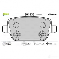 Тормозные колодки дисковые, комплект VALEO 223723 W KEEL 301935 3276423019357 - Изображение 5
