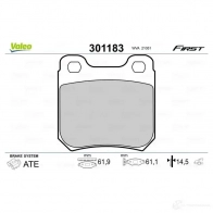 Тормозные колодки дисковые, комплект VALEO W 60UU 3276423011832 301183 223453 - Изображение 2