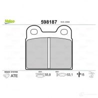 Тормозные колодки дисковые, комплект VALEO 232739 HZE KH 598187 3276425981874 - Изображение 2