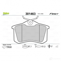 Тормозные колодки дисковые, комплект VALEO 223535 301463 L R01RYU 3276423014635 - Изображение 2