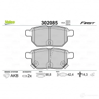 Тормозные колодки дисковые, комплект VALEO 1205902970 302085 JJE5 5VN 3276423020858 - Изображение 2