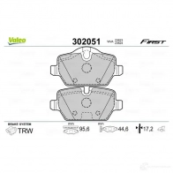 Тормозные колодки дисковые, комплект VALEO 1205902478 GDR O8K 3276423020513 302051 - Изображение 5