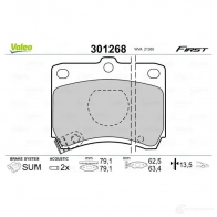 Тормозные колодки дисковые, комплект VALEO 301268 3276423012686 71Y1OO W 223467 - Изображение 2