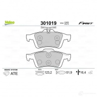 Тормозные колодки дисковые, комплект VALEO 301019 3276423010194 470GD R 223375 - Изображение 6