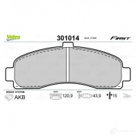 Тормозные колодки дисковые, комплект VALEO S EA69 301014 3276423010149 223370 - Изображение 2