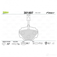 Тормозные колодки дисковые, комплект VALEO 223552 NWXK K 301497 3276423014970 - Изображение 2